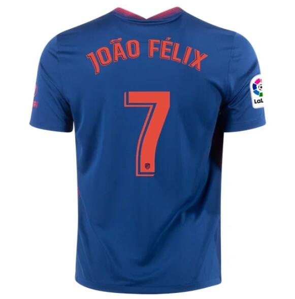 Atletico Madrid Away Kit Soccer Jersey JOAO FELIX #7 2020/21